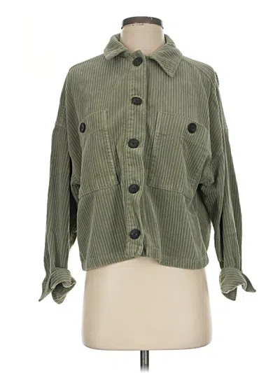 Pre-owned Zara Jacket In Green