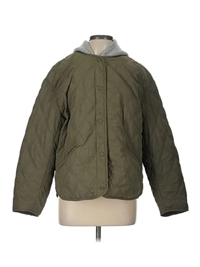 Pre-owned Zara Jacket In Green
