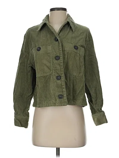 Pre-owned Zara Jacket In Green
