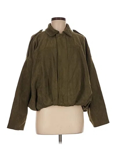 Pre-owned Zara Jacket In Green