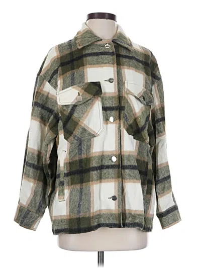 Pre-owned Zara Jacket In Green