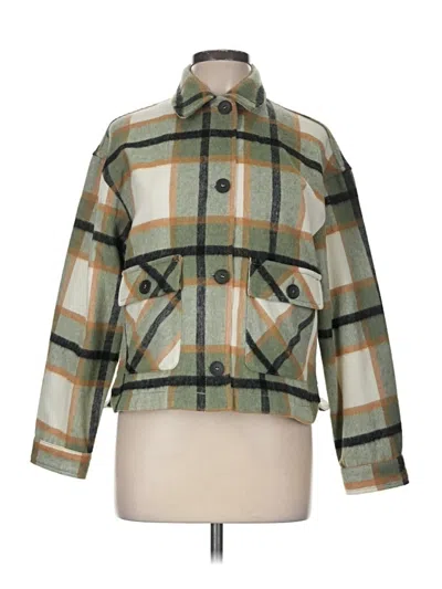 Pre-owned Zara Jacket In Green