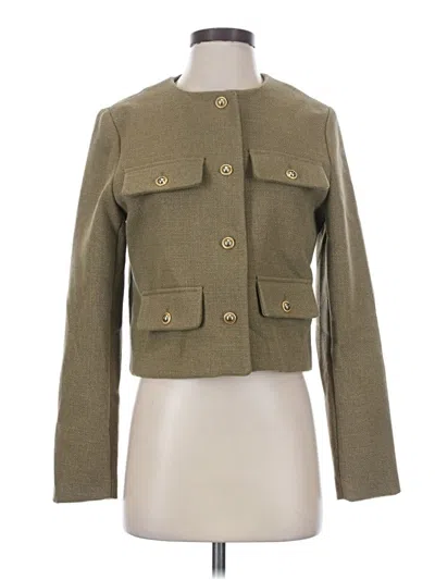 Pre-owned Zara Jacket In Green