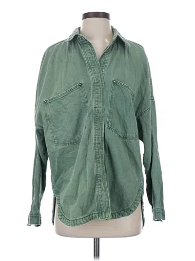 Pre-owned Zara Jacket In Green