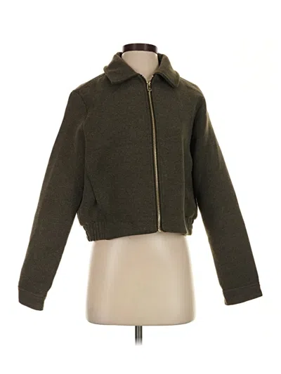 Pre-owned Zara Jacket In Green