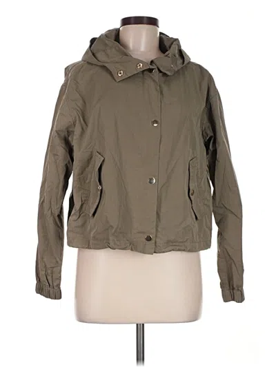 Pre-owned Zara Jacket In Green