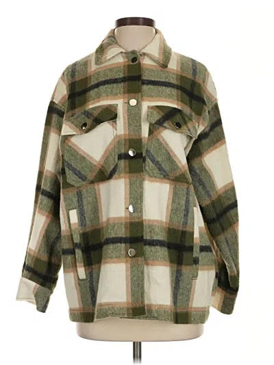 Pre-owned Zara Jacket In Green