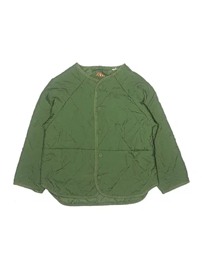 Pre-owned Zara Kids' Jacket In Green