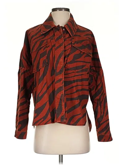 Pre-owned Zara Jacket In Orange