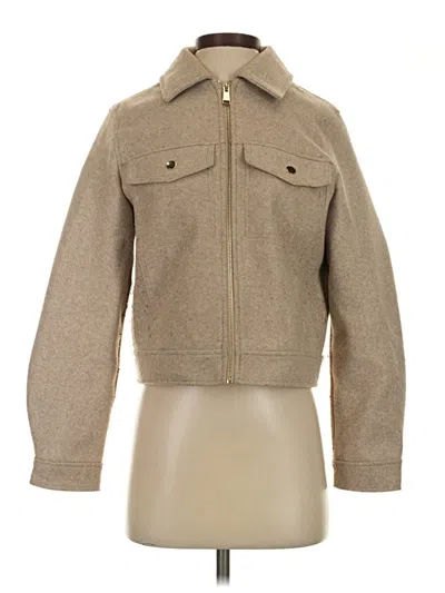 Pre-owned Zara Jacket In Tan