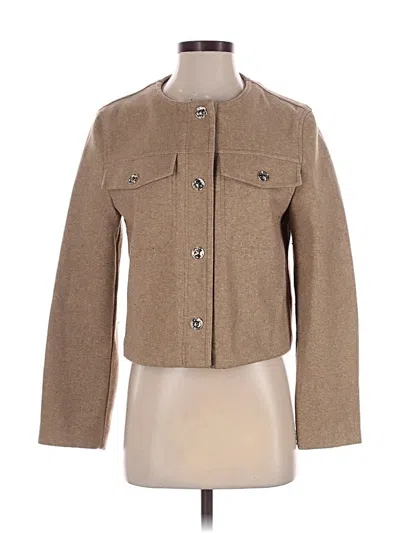 Pre-owned Zara Jacket In Tan