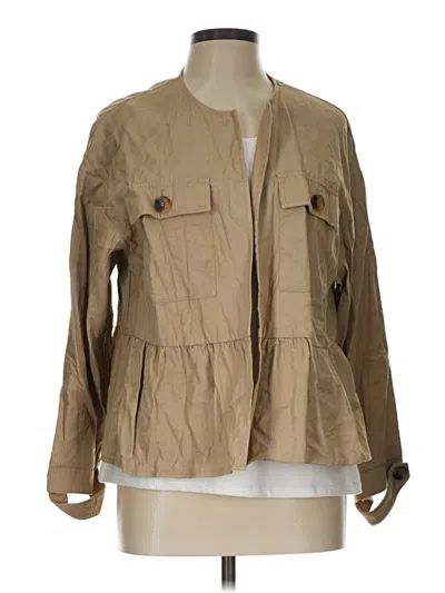 Pre-owned Zara Jacket In Tan