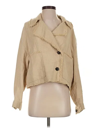 Pre-owned Zara Jacket In Tan