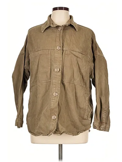 Pre-owned Zara Jacket In Tan