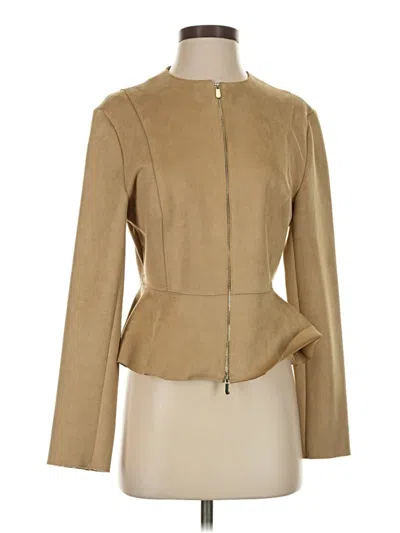 Pre-owned Zara Jacket In Tan