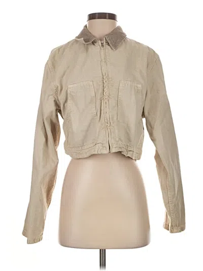 Pre-owned Zara Jacket In Tan