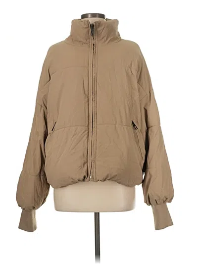 Pre-owned Zara Jacket In Tan