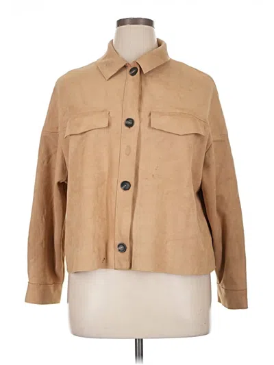 Pre-owned Zara Jacket In Tan