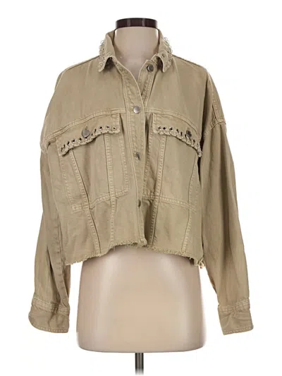 Pre-owned Zara Jacket In Tan