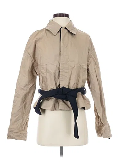 Pre-owned Zara Jacket In Tan