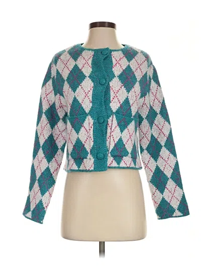 Pre-owned Zara Jacket In Teal
