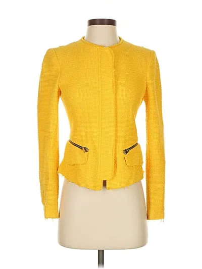 Pre-owned Zara Jacket In Yellow