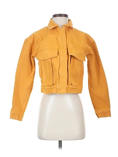 Pre-owned Zara Jacket In Yellow