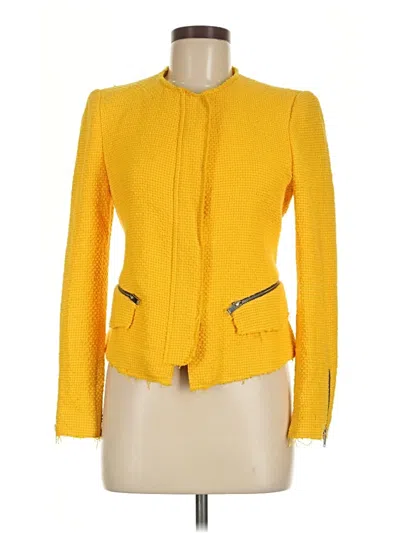 Pre-owned Zara Jacket In Yellow