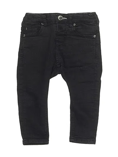 Pre-owned Zara Babies' Jeans In Black