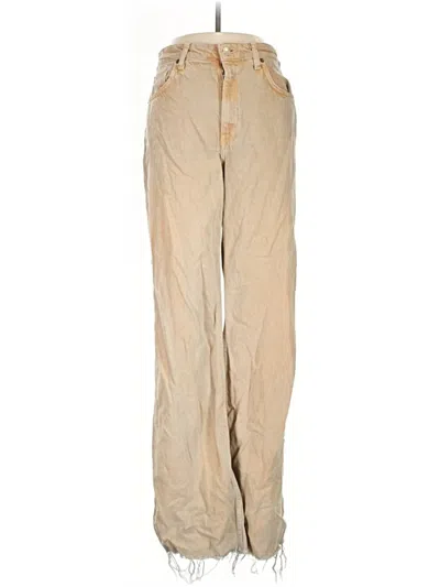 Pre-owned Zara Jeans In Brown