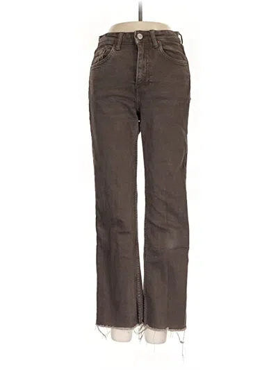 Pre-owned Zara Jeans In Brown