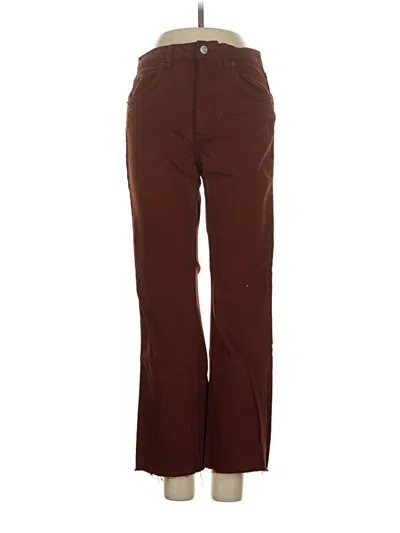 Pre-owned Zara Jeans In Brown