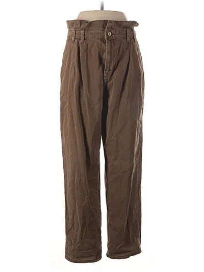 Pre-owned Zara Jeans In Brown