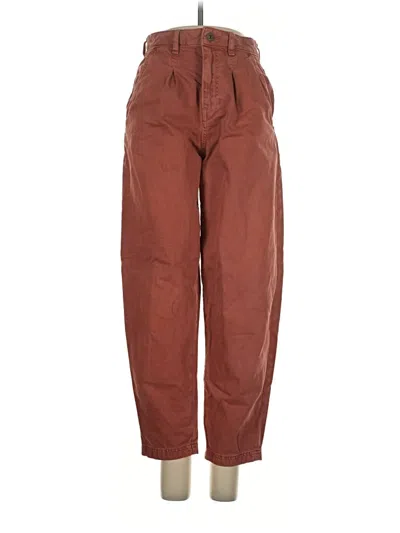 Pre-owned Zara Jeans In Brown