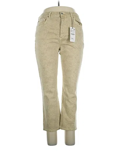 Pre-owned Zara Jeans In Gold
