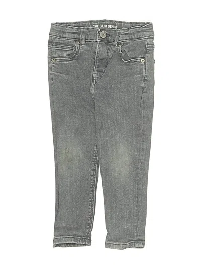 Pre-owned Zara Kids' Jeans In Gray