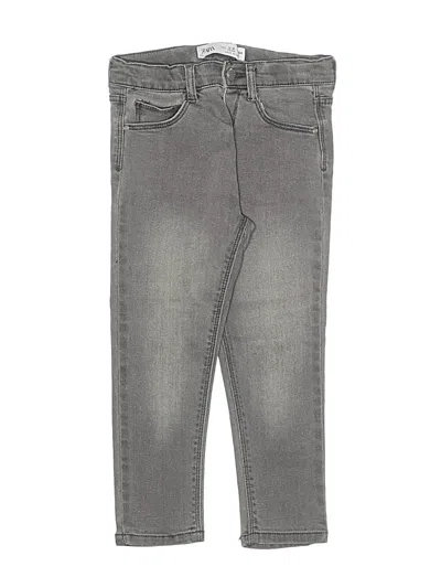 Pre-owned Zara Kids' Jeans In Gray