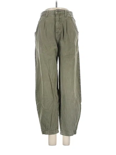 Pre-owned Zara Jeans In Green