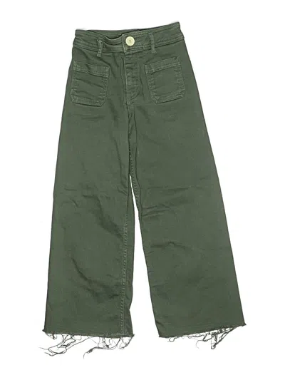 Pre-owned Zara Kids' Jeans In Green