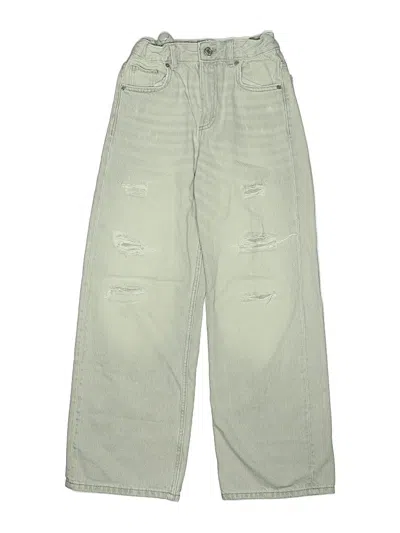 Pre-owned Zara Kids' Jeans In Green