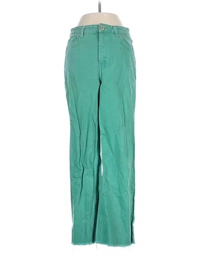 Pre-owned Zara Jeans In Green