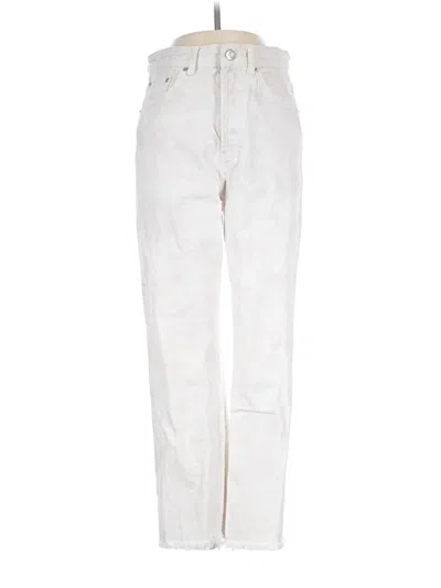 Pre-owned Zara Jeans In Ivory