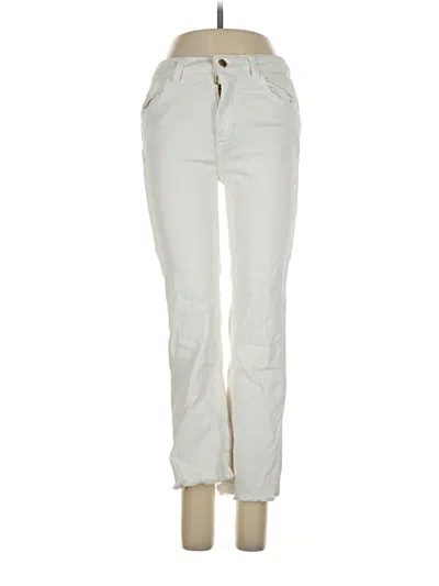 Pre-owned Zara Jeans In Ivory