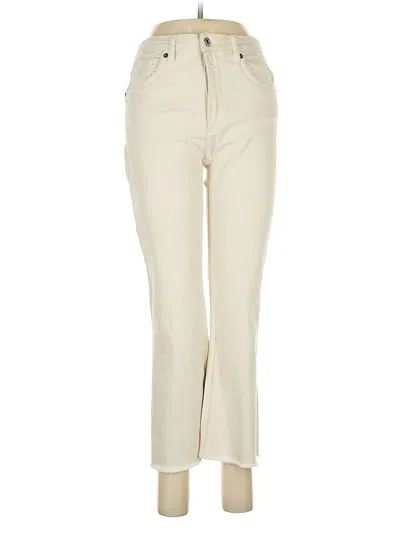 Pre-owned Zara Jeans In Ivory
