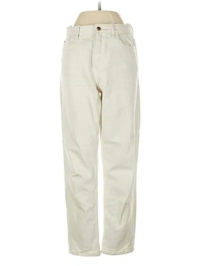 Pre-owned Zara Jeans In Ivory