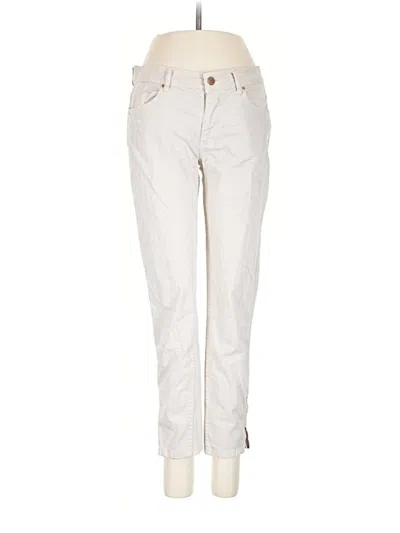 Pre-owned Zara Jeans In Ivory