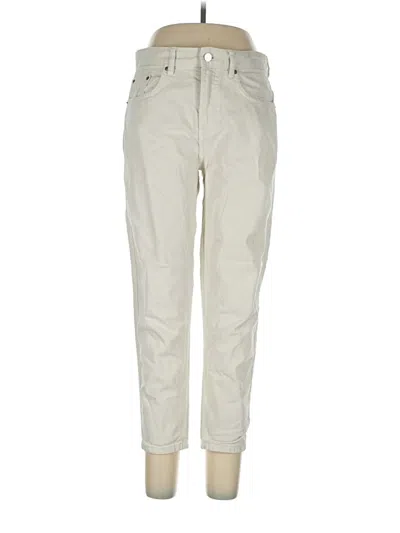 Pre-owned Zara Jeans In Ivory