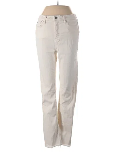 Pre-owned Zara Jeans In Ivory