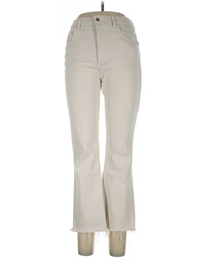 Pre-owned Zara Jeans In Ivory