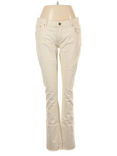 Pre-owned Zara Jeans In Ivory